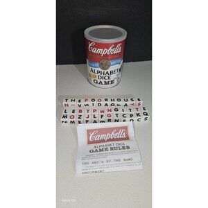 Campbell's Crossword Alphabet Dice Game 100% Complete